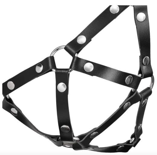 Leder Riemen-BH m. Nackenträger per Schnallen im Rücken & Nacken einstellbar Spaltleder von RIMBA kaufen