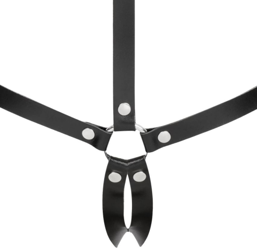 Leder Riemenbody m. Elastikbändern Riemenharness für Damen weiches Spaltleder von RIMBA günstig kaufen