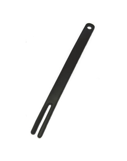 Leder Slapper m. Metallkern Zwei Zungen