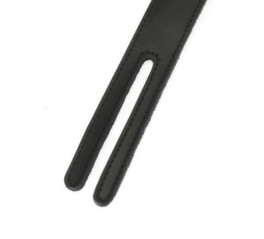 Leather Slapper w. Metal Core Two Tongues