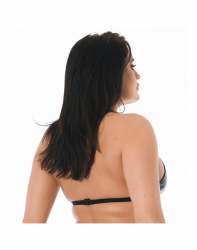 Leder Soft-BH m. Nackenträger Bikini-Top