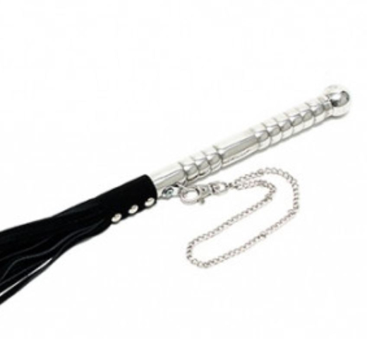 Lederflogger Peitsche m. Aluminiumgriff 78cm