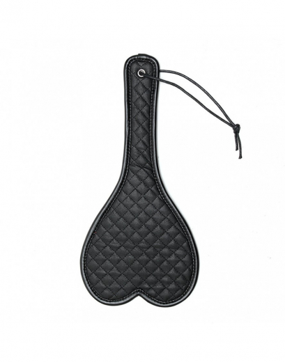 Leather Paddle Heart shaped w. decorative Stitching