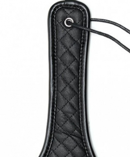 Leather Paddle Heart shaped w. decorative Stitching