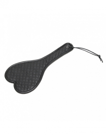 Leather Paddle Heart shaped w. decorative Stitching