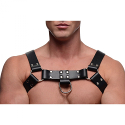 Lederriemen Harness m. Cockring British Bulldog