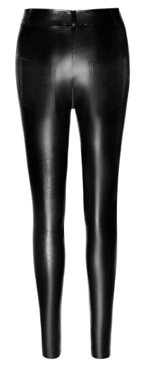 Leggings Schlangenhaut-Look m. Schrittreissverschluss