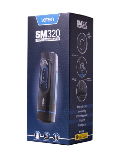 Leten SM320 Masturbator w. Thrusting Heating & Moaning Function