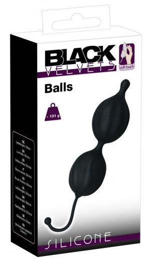 Liebeskugel-Duo Black Velvets Balls Silikon