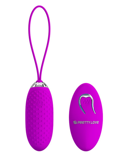 Liebeskugel m. Fernbedienung Pretty Love Joanna Silikon genopptes Lust-Ei aufladbar 12 Vibrationsmodi kaufen