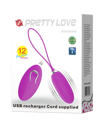 Liebeskugel m. Fernbedienung Pretty Love Joanna Silikon Kugelvibrator tragbar 12 Vibrationsmodi günstig kaufen