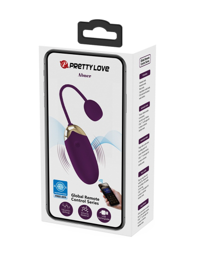 Liebeskugel m. Vibration & App Abner Silikon mit weltweiter App-Steuerung aufladbar von PRETTY LOVE kaufen