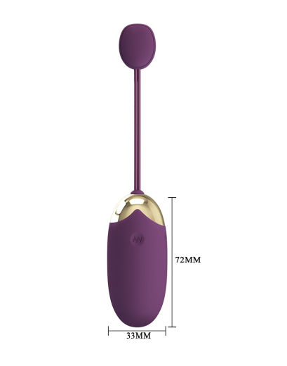 Liebeskugel m. Vibration & App Abner Silikon 12 Vibrationsmodi weltweite App-Steuerung von PRETTY LOVE kaufen