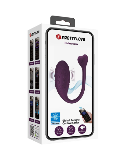 Liebeskugel m. Vibration & App Fisherman Silikon tragbarer Höschenvibrator von PRETTY LOVE günstig kaufen