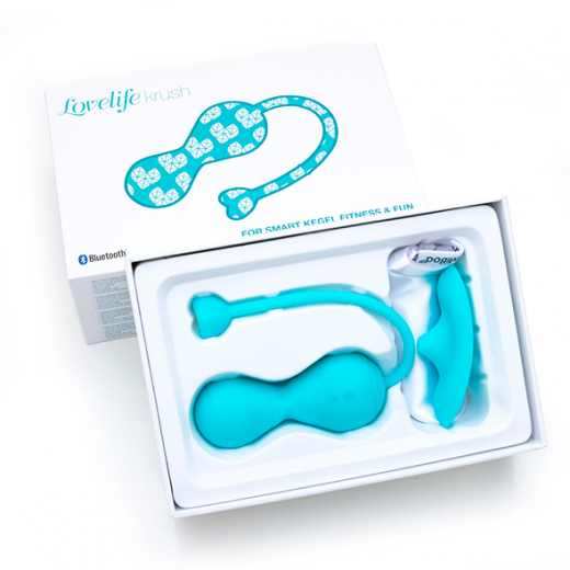 Kegel Balls w. App Lovelife Krush turquoise