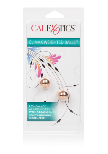 Liebeskugeln Stahl Climax weighted Balls kupferfarben 2cm Durchmesser 48.8g Gewicht Beckenbodentrainer kaufen