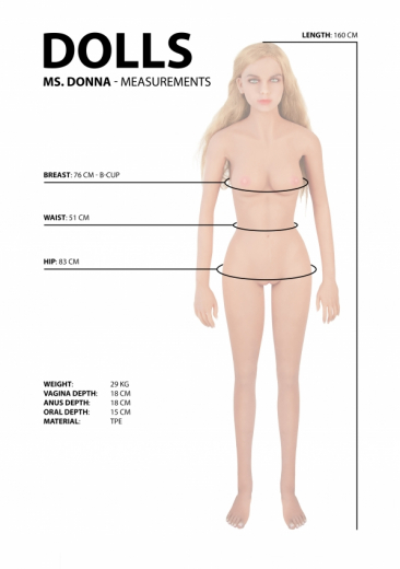 Liebespuppe lebensecht Real Doll Donna