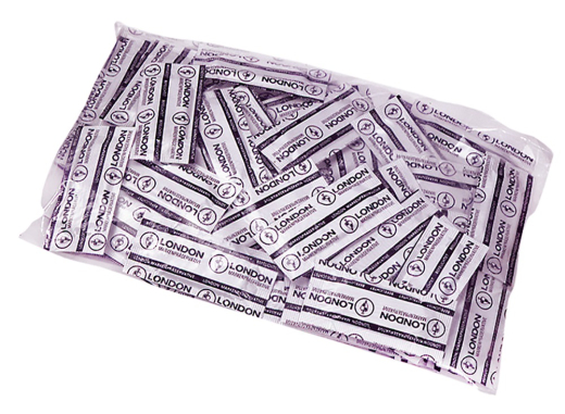 Preservativi umidi London confezione da 1000