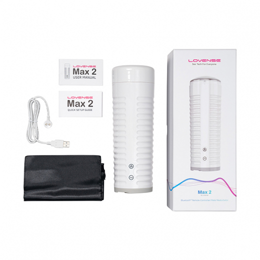 Lovense Max-2 Masturbator interactive APP-controlled 7 Vibration Levels 3 Pressure Modes rechargeable cheap