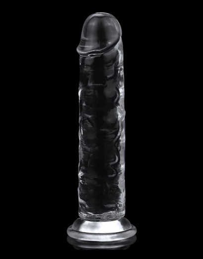 Lovetoy Strap-on Dildo m. Saugbasis 7-Inch transparent TPE