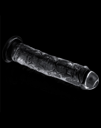 Lovetoy Strap-on Dildo m. Saugbasis 7-Inch transparent TPE