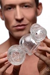 Stabvibrator Aufsatz Dual Masturbator Twin Turbo TPE