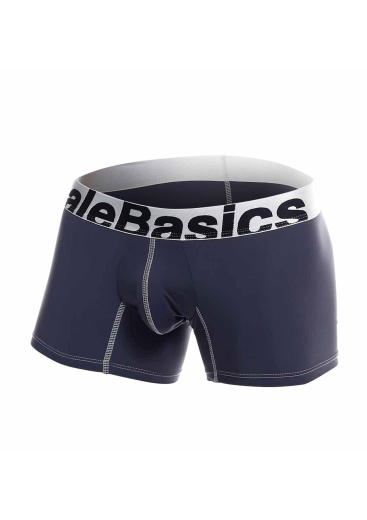 Male Basics Boxershorts Mikrofaser grau atmungsaktiv & elastisch mit breitem Bund & Male Basics Schriftzug kaufen