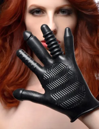 Massage Dildo Handschuh strukturiert Pleasure Poker