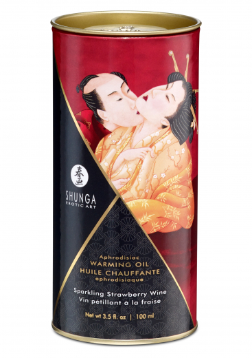 Massageöl Shunga Aphrodisiac warming Strawberry Wine 100ml