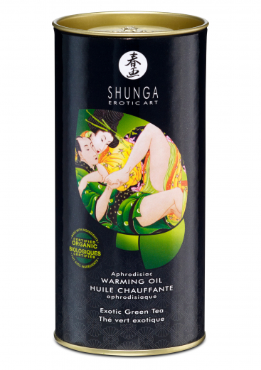 Massageöl Shunga Aphrodisiac warming Green Tea Organica 100ml