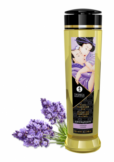 Huile de massage Shunga Sensation Lavender 240ml
