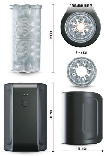 Masturbator m. Rotationsfunktion