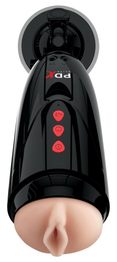 Masturbator m. Vibration Dirty Talk Stroker