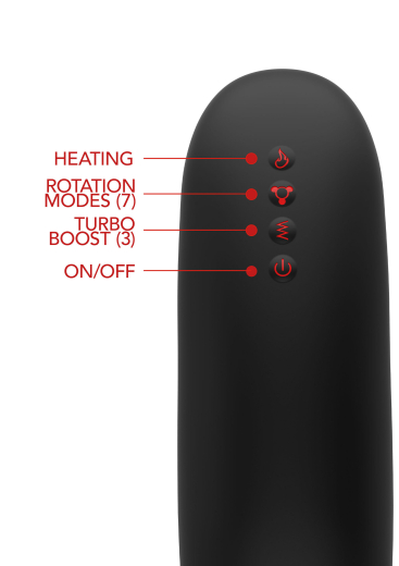 Stroker rotating w. Vibration & Heating Function Fusion-X 7 Rotation & 7 Vibro-Modes Tongue shaped Silicone Sleeve buy