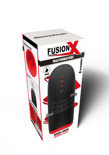 Stroker rotating w. Vibration & Heating Function Fusion-X 7 Rotation- & 7 Vibro-Modes Tongue shaped Sleeve buy