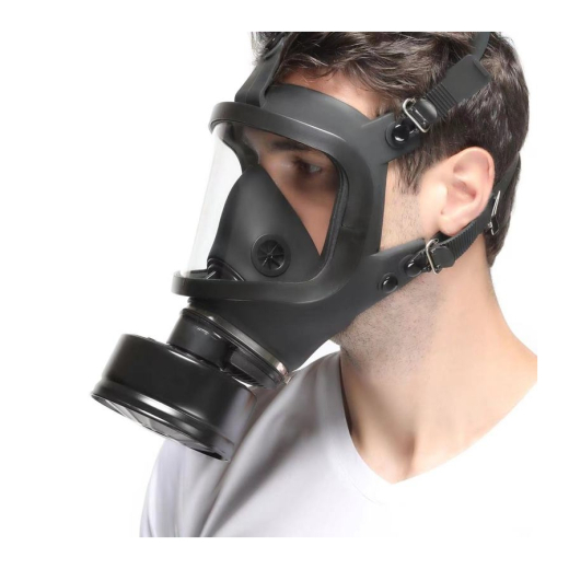 Men Army Gasmaske m. leerem Filter Full Visu brandneu grosses Plexiglas-Sichtfeld getrennter Luftein & -auslass kaufen