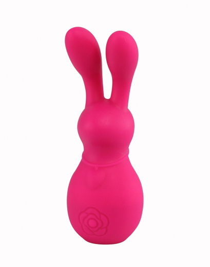 Mini vibratore lay-on a forma di coniglietto Kawaii 6 rosso
