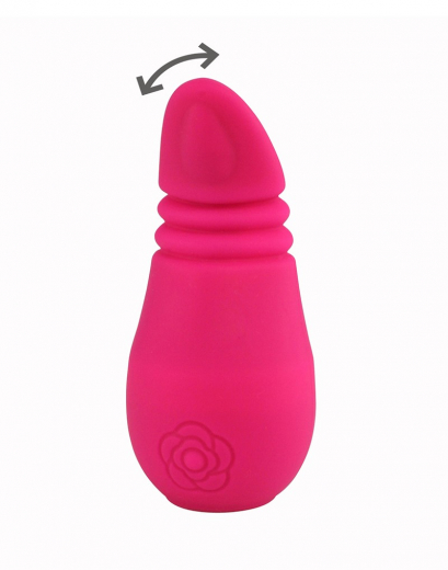 Mini vibratore lay-on stimolatore del sesso orale Kawaii 3 rosso