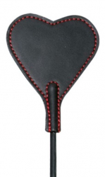 Mini Reitgerte Herz Leder