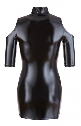 Minikleid m. Ausschnitten & Kragen Wetlook