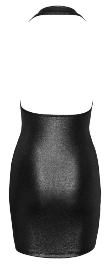 Mini Dress w. Neckholder & Waterfall-Neckline silver with Rhinestone Clasp backless short Dress by COTTELLI PARTY buy cheap