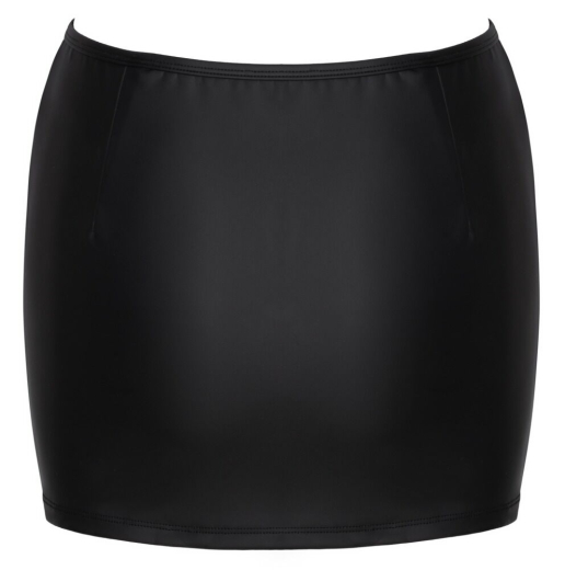 Minirock m. Strass-Reissverschluss Mattlook mit Stretchbund elastisch-anschmiegsam von COTTELLI kaufen