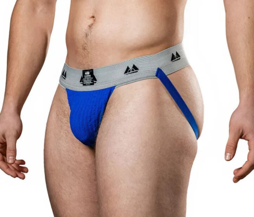 MM Jockstrap blau 5cm Bund hochelastischer po-freier Herrenslip von MM Jockstrap Original kaufen