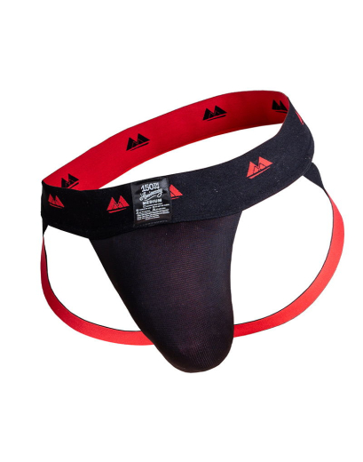 MM Reversible Jockstrap schwarz & rot umkehrbarer pofreier Jock kann ROT oder SCHWARZ getragen werden kaufen