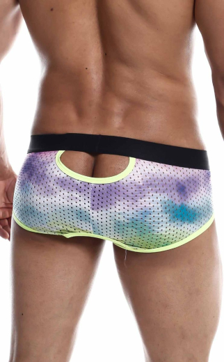 MOB Eroticwear Aero Brief Herrenslip grün hochelastisch & schweissableitend mit Po-Ausschnitt Multicolor kaufen