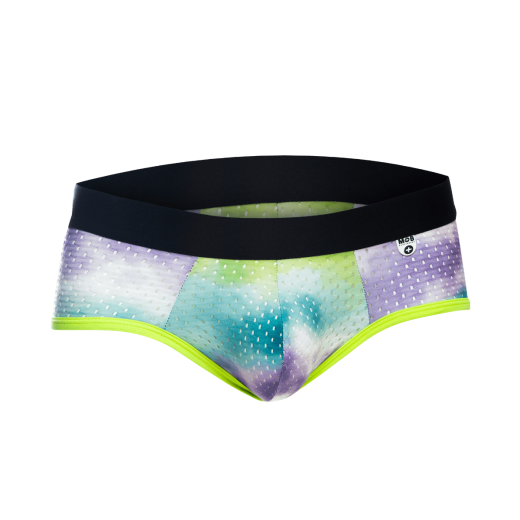 MOB Eroticwear Aero Brief Herrenslip grün hochelastisch & schweissableitend m. Po-Ausschnitt von MOB EROTICWEAR kaufen