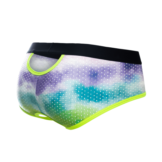 MOB Eroticwear Aero Brief Herrenslip grün hochelastisch & schweissableitend mit Po-Ausschnitt günstig kaufen