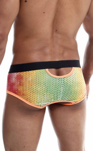 MOB Eroticwear Aero Brief Herrenslip orange hochelastisch & schweissableitend mit Po-Ausschnitt Multicolor kaufen