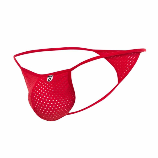 MOB Eroticwear Mikrofaser G-String rot hochelastisch in V-Form mit dreieckiger Rückseite von MOB EROTICWEAR kaufen