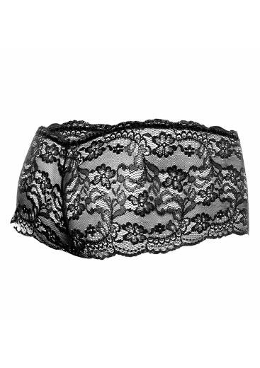 MOB Eroticwear Rose Lace Boy Short schwarz Hotpants elastische Spitze von MOB EROTICWEAR günstig kaufen
